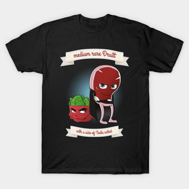 Medium Rare Druitt T-Shirt by squidesign